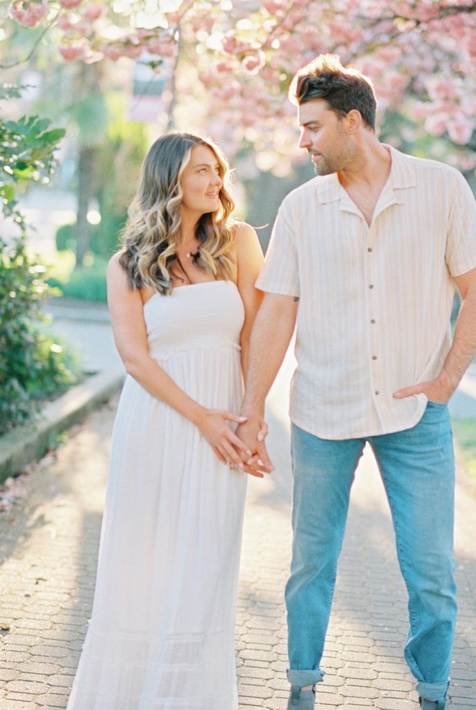 Spring photo of Natasha and Mitch